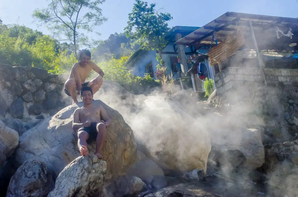 The steamy Asin Hot Spring of Tuel. One of the tourist spots of Tublay, Benguet.