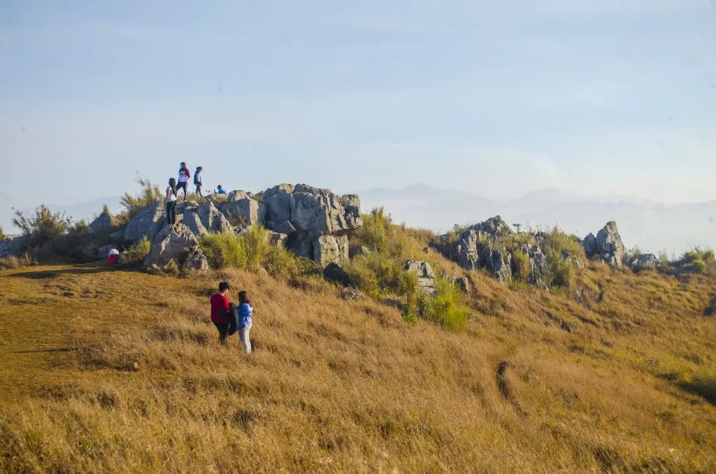 Limestone Rock formations atop Mt Yangbew, La Trinidad, Benguet