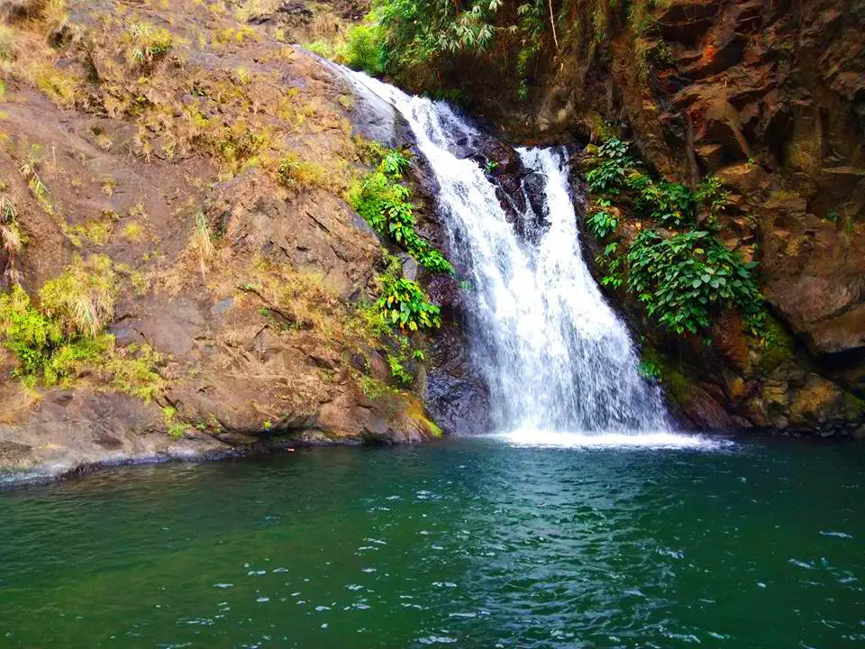 One of the smaller cascades of Badi falls. This is one of the tourist spots in Kapangan, Benguet.