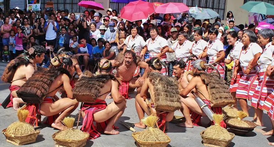 A street dancing competition during the Lang-ay Festival. 